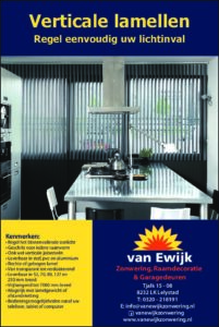 Van Ewijk Zonwering Brochure Lamellen In Lelystad, Dronten, Swifterbant en Almere