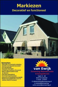Van Ewijk Zonwering Brochure Markiezen In Lelystad, Dronten, Swifterbant en Almere