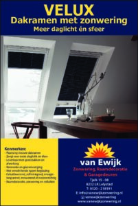 Van Ewijk Zonwering Brochure VELUX In Lelystad, Dronten, Swifterbant en Almere