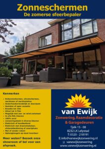 Van Ewijk Zonwering Brochure Zonneschermen In Lelystad, Dronten, Swifterbant en Almere